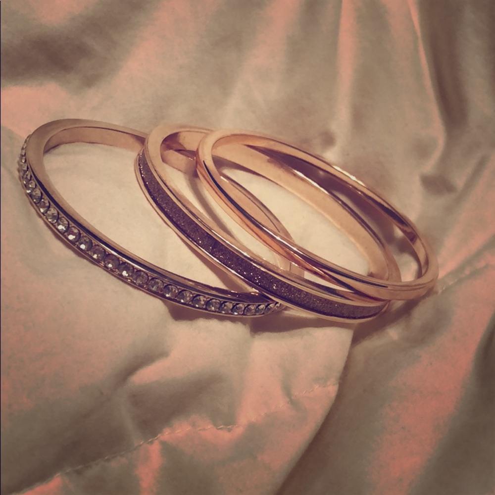 Rose gold bracelets